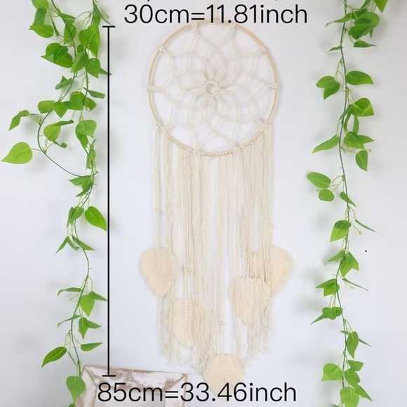 Elegant Cream Dreamcatcher Wall Decor - Picture 5 of 5